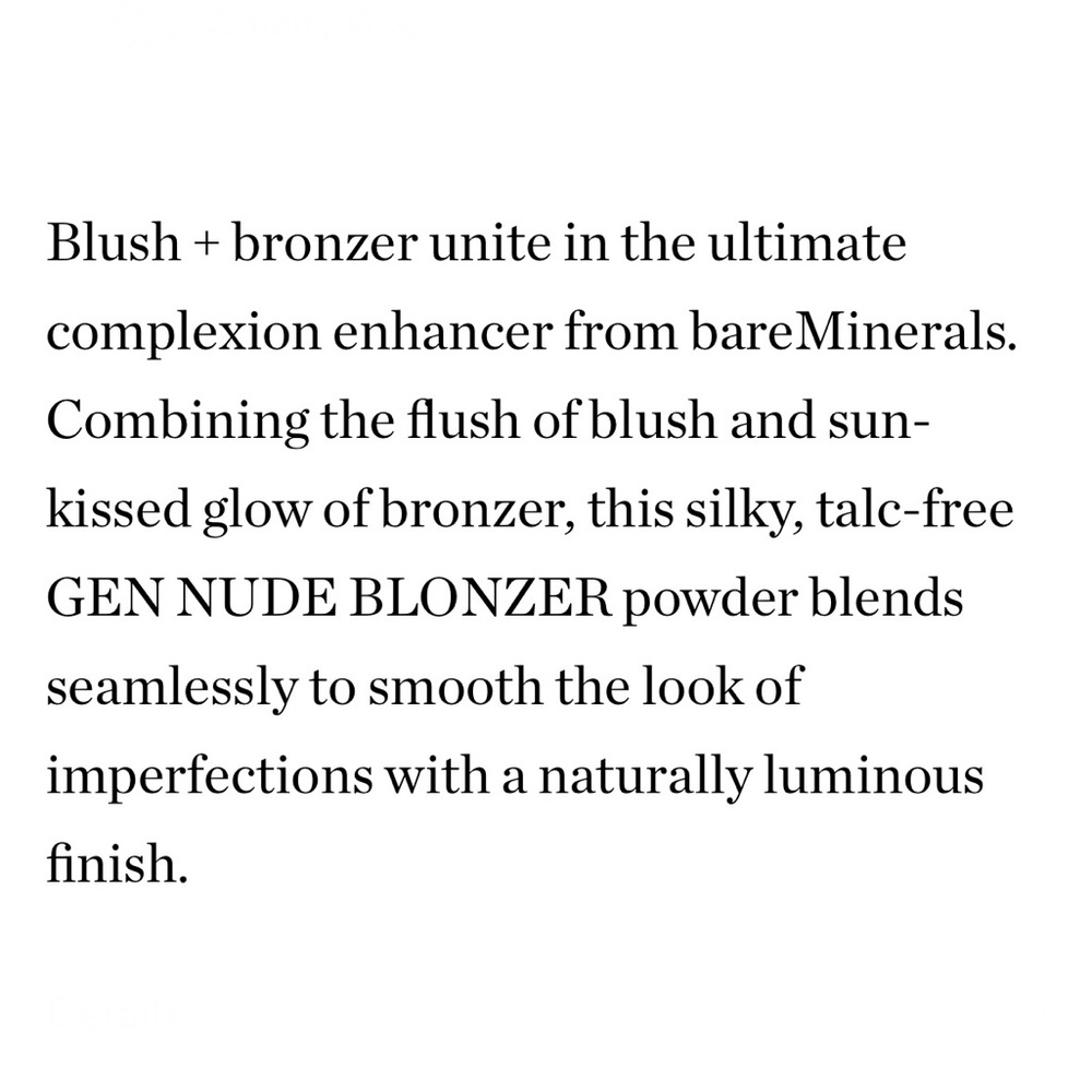 BareMinerals GEN NUDE BLONZER Blush + Bronzer “Kiss of Rose” - Picture 6 of 7